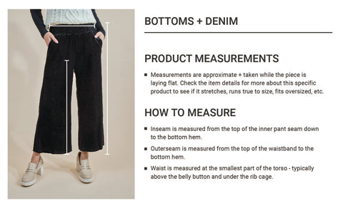 Size Guide Bottoms