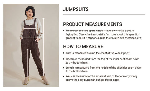 Size Guide Jumpsuit