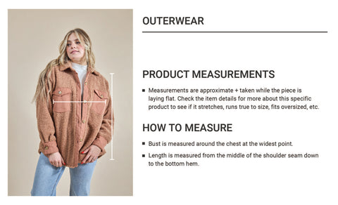 Size Guide Outerwear